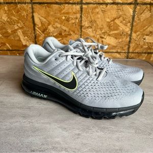 NWT Men’s Nike Air Max 2017‎ Wolf Grey Platinum Black Shoes Brand New No Box